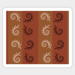 Caramel Toffee Swirl Stripe Sticker